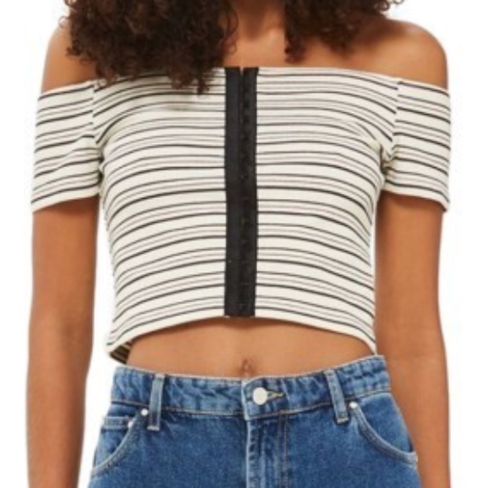 Off the shoulder top shop crop top